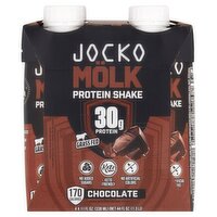 Jocko Chocolate Molk Protein Shake, 4 count, 11 fl oz