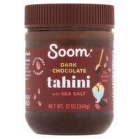 Soom Dark Chocolate Tahini with Sea Salt, 12 oz