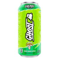 Ghost Warheads Zero Sugar Sour Green Apple Energy Drink, 16 fl oz