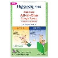 Hyland's Naturals Kids Organic All in One Cough Syrup Combo Pack 1-12 Years, 4 fl oz, 2 count