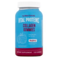Vital Proteins Raspberry Collagen Gummies Dietary Supplement, 120 count