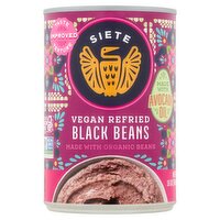 Siete Vegan Refried Black Beans, 16 oz