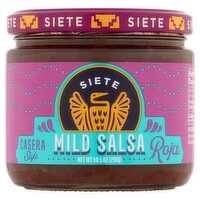 Siete Casera Style Mild Salsa Roja, 10.5 oz