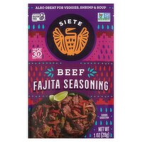 Siete Beef Fajita Seasoning, 1 oz