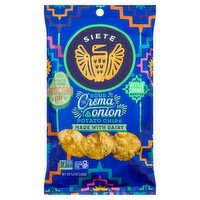 Siete Sour Crema & Onion Potato Chips, 5.5 oz