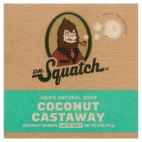 Dr. Squatch Coconut Castaway Men's Natural Soap, 5 oz