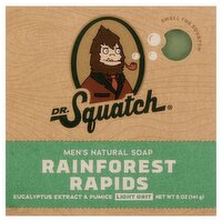 Dr. Squatch Rainforest Rapids Men's Natural Soap, 5 oz