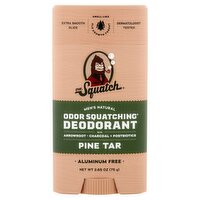 Dr. Squatch Pine Tar Men's Natural Odor Squatching Deodorant, 2.65 oz, 2.65 Ounce