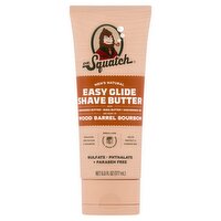 Dr. Squatch Wood Barrel Bourbon Men's Natural Easy Glide Shave Butter, 6.0 fl oz