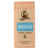 Dr. Squatch Coastal Mist Men's Natural Body Wash, 14 fl oz