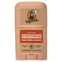 Dr. Squatch Wood Barrel Bourbon Men's Natural Odor Squatching Deodorant, 0.5 oz