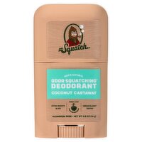 Dr. Squatch Coconut Castaway Men's Natural Odor Squatching Deodorant, 0.5 oz