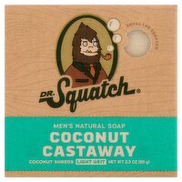 Dr. Squatch Coconut Castaway Men's Natural Soap, 2.3 oz