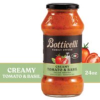 Botticelli Creamy Tomato & Basil Premium Pasta Sauce, 24 oz