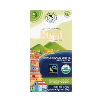 Resi Verde Nature Espresso Medium Roast 100% Organic Coffee, 10 count, 1.76 oz