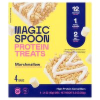 Magic Spoon Protein Treats Marshmallow High-Protein Cereal Bars, 1.4 oz, 4 count