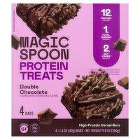 Magic Spoon Protein Treats Double Chocolate High-Protein Cereal Bars, 1.4 oz, 4 count