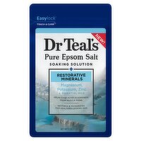 Dr Teal's Restorative Minerals Pure Epsom Salt Soaking Solution, 3 lbs