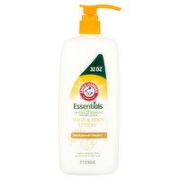 Arm & Hammer Essentials Shea Butter with Vitamin E Hand & Body Lotion, 32 fl oz