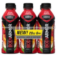 BodyArmor SuperDrink Fruit Punch Sports Drink, 20 fl oz, 6 count