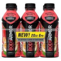 BodyArmor SuperDrink Strawberry Banana Sports Drink, 20 fl oz, 6 count, 120 Fluid ounce