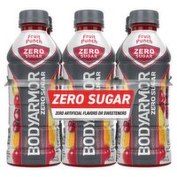  BodyArmor SuperDrink Fruit Punch Zero Sugar Sports Drink, 6 count, 20 fl oz