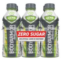  BodyArmor SuperDrink Lemon Lime Zero Sugar Sports Drink, 6 count 20 fl oz