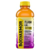 BodyArmor Flash I.V. Caffeine Zero Sugar Pineapple Passionfruit Electrolyte Beverage, 20 fl oz