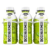BodyArmor Zero Sugar Lemon Lime Flavor Sports Drink, 16 fl oz, 6 count, 96 Fluid ounce