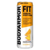 BodyArmor Fit Zero Sugar Orange Mango Sparkling Sports Drink, 12 fl oz, 12 Fluid ounce