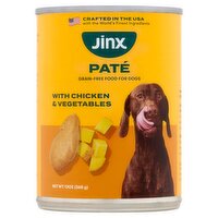 Jinx Paté Grain-Free Food for Dogs with Chicken & Vegetables, 13 oz
