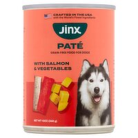 Jinx Paté Grain-Free Food for Dogs with Salmon & Vegetables, 13 oz