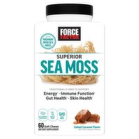 Force Factor Superior Sea Moss Salted Caramel Flavor Dietary Supplement, 60 count