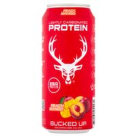 Bucked Up Peach Mango Lightly Carbonated Protein Drink, 16 fl oz