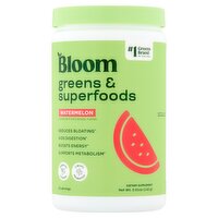 Bloom Watermelon Flavored Greens & Superfoods Dietary Supplement, 5.01 oz