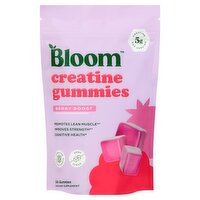 Bloom Creatine Gummies Berry Boost Dietary Supplement, 36 count