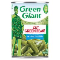 Green Giant Cut Green Beans, No Salt Added, 14.5, 14.5 Ounce