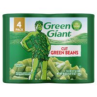 Green Giant Cut Green Beans, 14.5 oz, 4 Cans, 58 Ounce