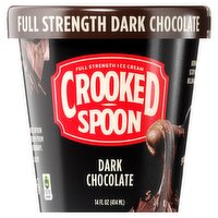 Crooked Spoon Dark Chocolate Full Strength Ice Cream, 14 fl oz