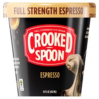 Crooked Spoon Espresso Full Strength Ice Cream, 14 fl oz