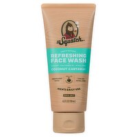 Dr. Squatch Coconut Castaway Men's Natural Refreshing Face Wash, 4.0 fl oz