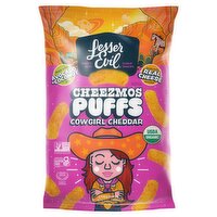 Lesser Evil Cheezmos Cowgirl Cheddar Corn Puffs, 6.5 oz