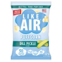 Like Air Dill Pickle Flavored Puffcorn Limited Edition, 4 oz