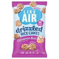 Like Air Minis! Cinnamon Bun Flavored Drizzled Rice Cakes, 4 oz