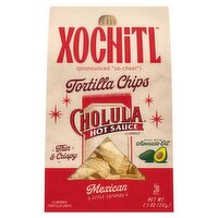 Xochitl Mexican Style Totopos Cholula Hot Sauce Flavored Tortilla Chips, 7.5 oz