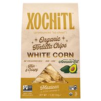 Xochitl White Corn Mexican Style Totopos Organic Tortilla Chips, 7.5 oz