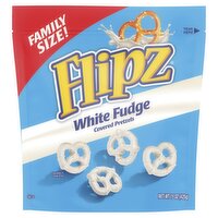 Flipz White Fudge Covered Pretzels Family Size!, 15 oz