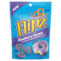 Flipz Blueberry Donut Flavored Covered Pretzels, 7.5 oz