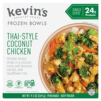 Kevin's Natural Foods Thai-Style Coconut Chicken Frozen Bowls, 9.5 oz