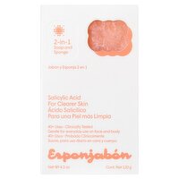 Esponjabón Salicylic Acid 2-in-1 Soap and Sponge, 4.2 oz